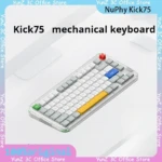 NuPhy Kick75 Mechanical Keyboard Customization Low Axis Height Switching Wireless Bluetooth Female Office Mute Customized Keyboa